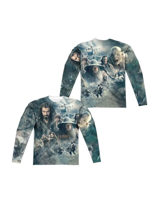 Hobbit Epic Poster Long Sleeve Crew Tee