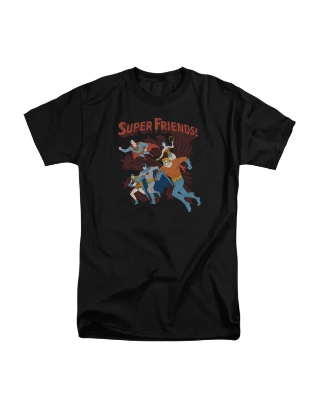 Dc Comics Super Running Short Sleeve Adult Tall Tee - 100% Cotton, Officially Licensed