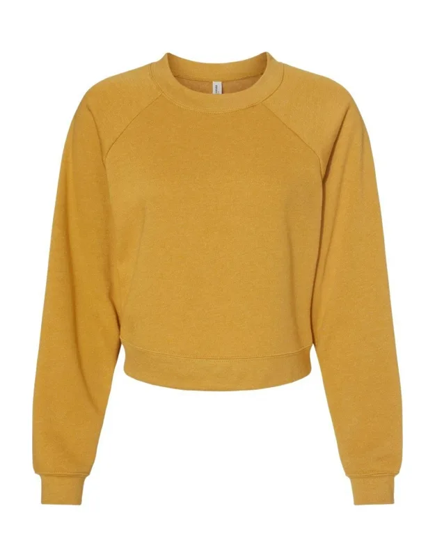 "raglan Pullover Fleece, 7 Oz./yd, 52/48 Airlume Preshrunk Combed And Ring Spun Cotton/polyester"