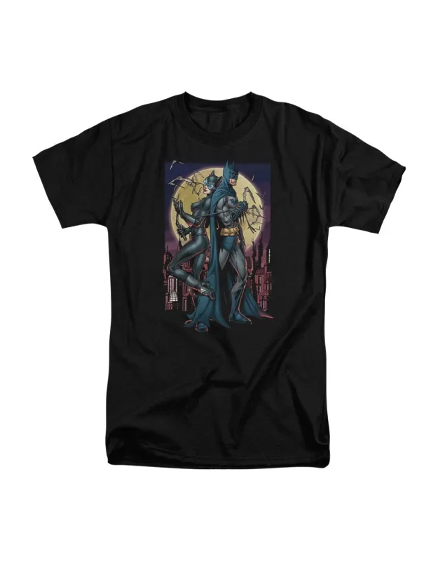 Batman Paint The Town Red Short Sleeve Adult Tall Tee