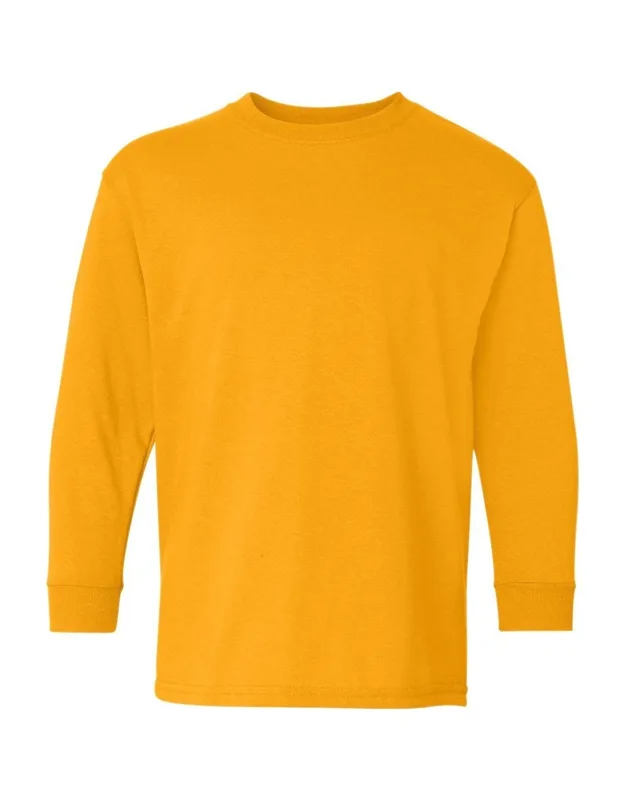 Gildan Heavy Cotton Long Sleeve T-shirt - Midweight Fabric, Classic Fit