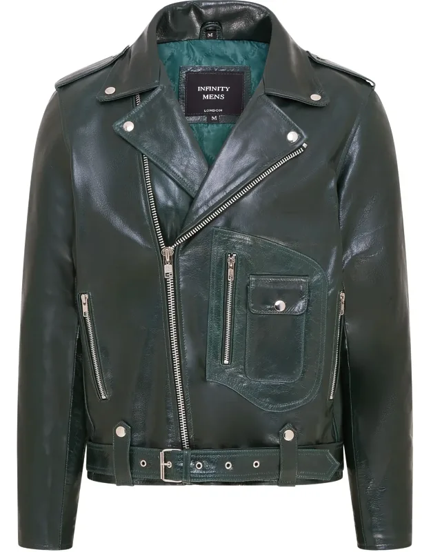 Cow-hide Biker Brando Jacket
