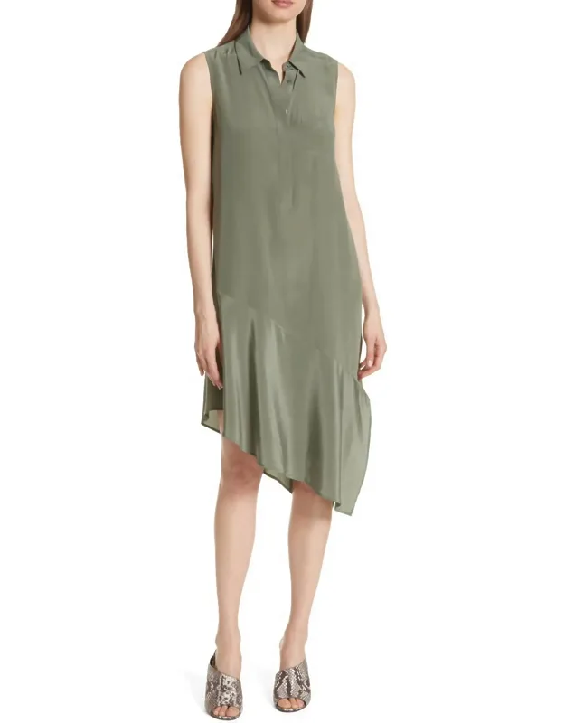 Asymmetrical Silk Dress