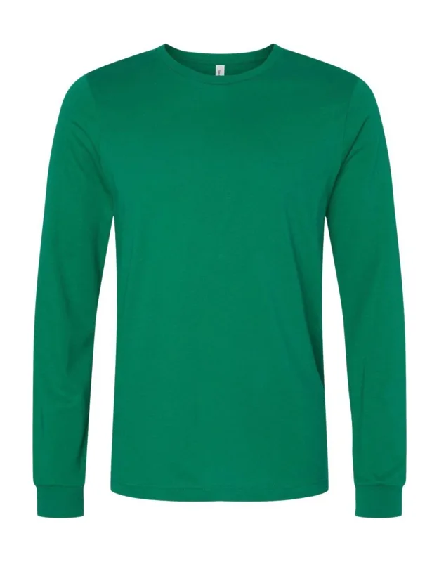 Jersey Long Sleeve Tee, 100% Airlume Combed And Ringspun Cotton, Retail Fit
