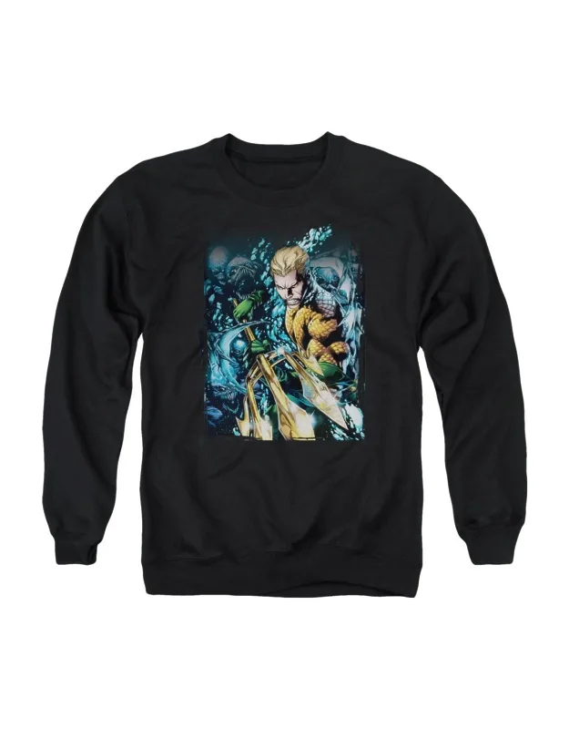 Justice League Of America Aquaman Crewneck Sweatshirt