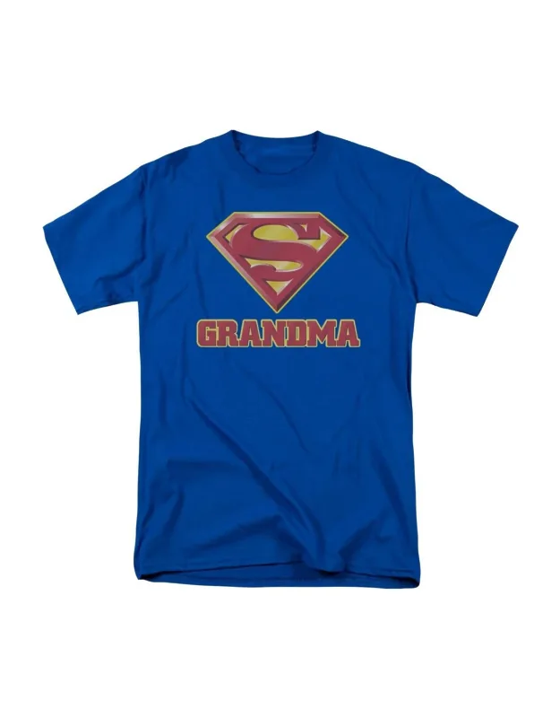 Superman Super Grandma Short Sleeve Tee - 100% Cotton, Stylish Design