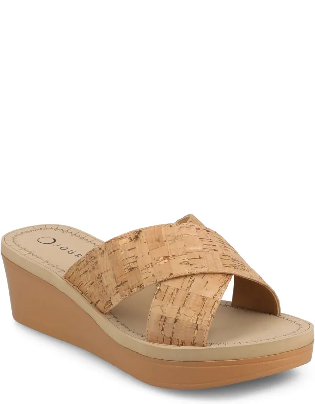 Biara Platform Wedge Sandals With 2 1/4-inch Wedge Heel And Chic Slip-on Design