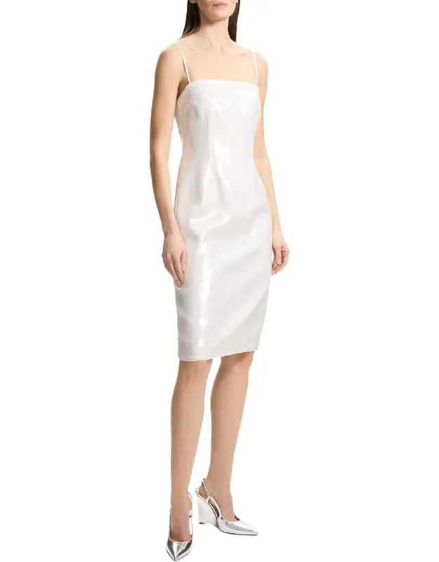 Wide Strap Slip Dress