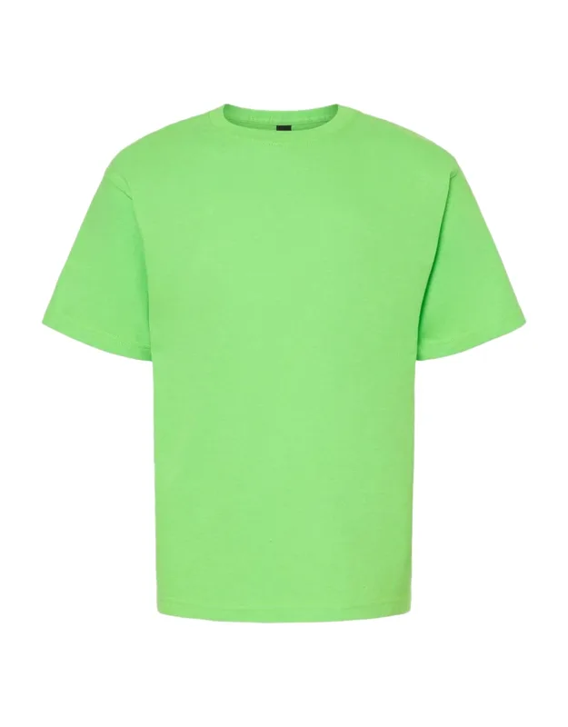 Youth Gold Soft Touch T-shirt, 100% Preshrunk Cotton, Cover Seamed Neckline