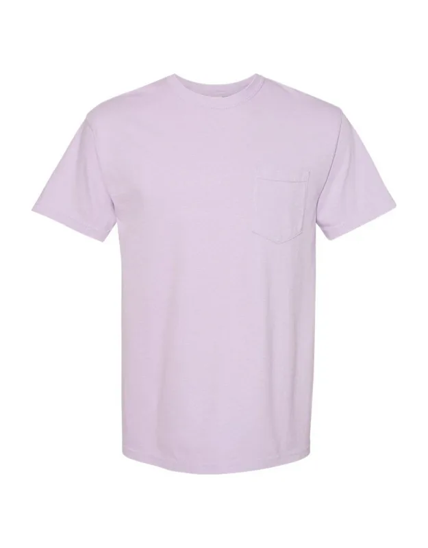 Heavyweight Pocket T-shirt With Relaxed Fit And Twill Taped Neck