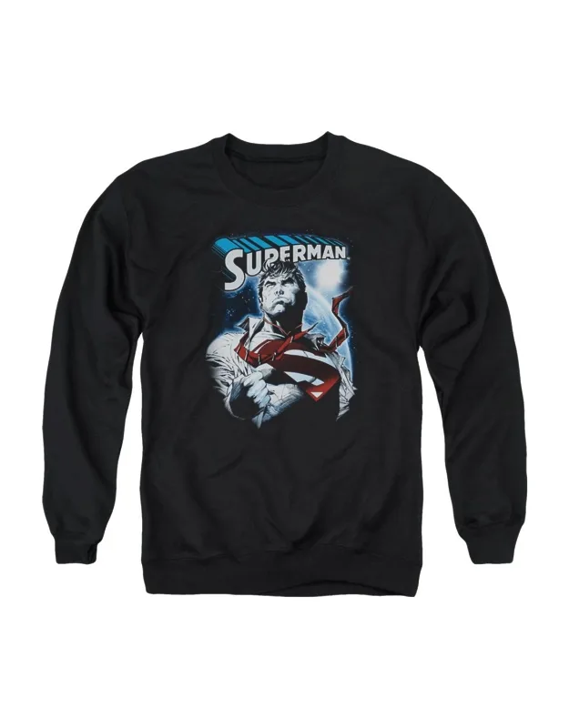 Superman Protect Earth Crewneck Sweatshirt