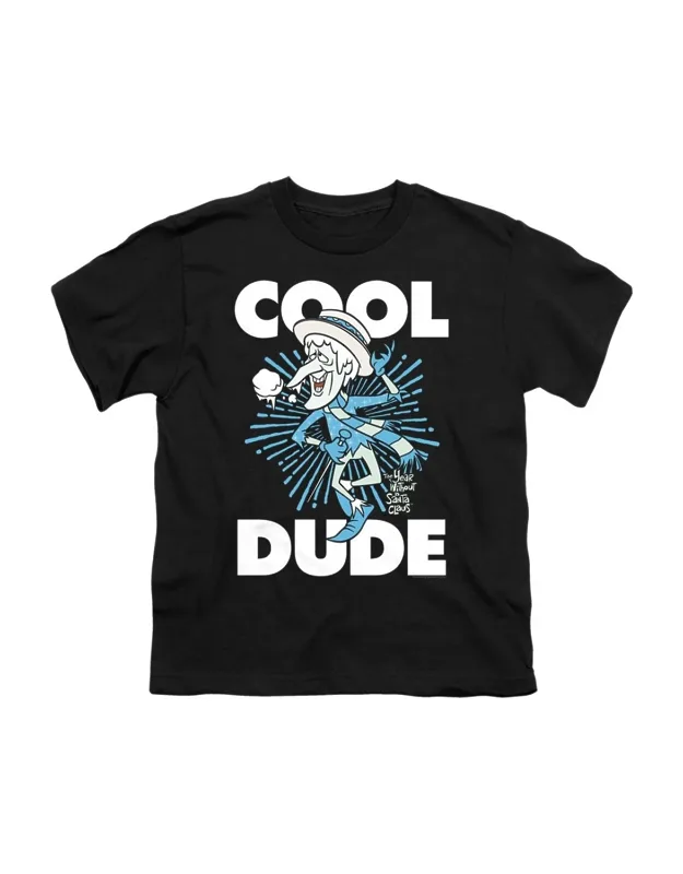 The Year Without A Santa Claus Cool Dude Short Sleeve Youth Tee - Stylish Everyday Wear, 100% Cotton