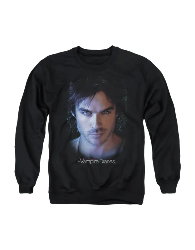 Vampire Diaries Damon Crewneck Sweatshirt, Stylish For Everyday Wear