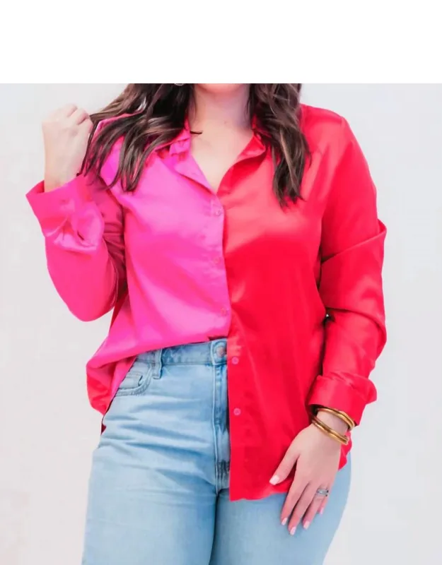 On Trend Button Up Top
