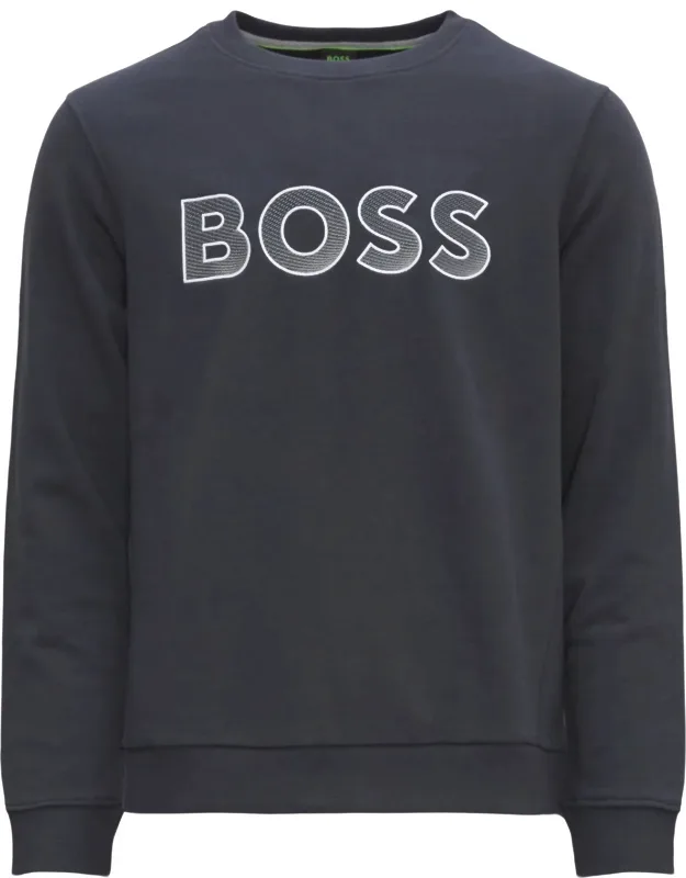 _salbo Contrasting Logo Crewneck Sweatshirt - 100% Cotton, Machine Wash_