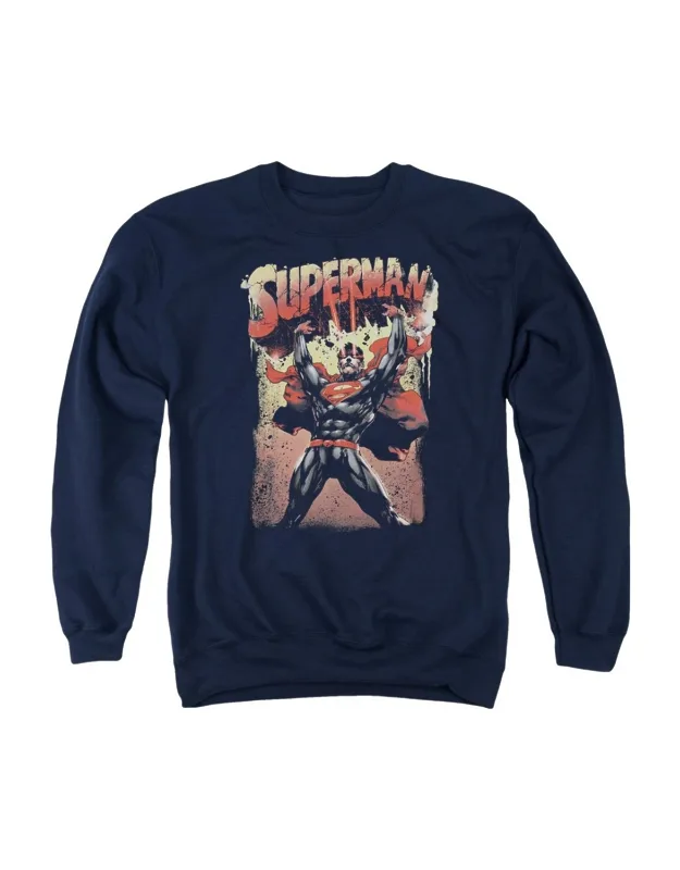 Superman Lift Up Crewneck Sweatshirt