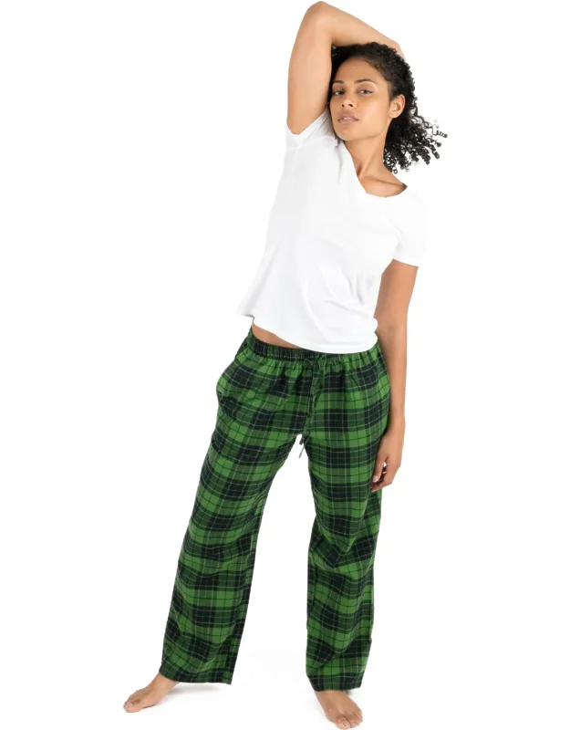 Christmas Flannel Pajama Pants Plaid With Cotton Makeup And Warm Night Of Rest