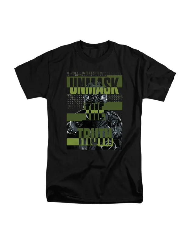 _batman Unmask The Truth Short Sleeve Tee / T-shirt - 100% Cotton, Officially Licensed_