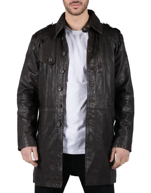 Leather Trench Coat