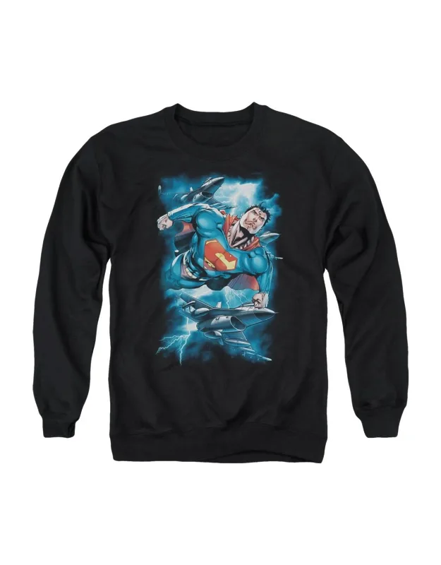 Superman Stormy Flight Crewneck Sweatshirt