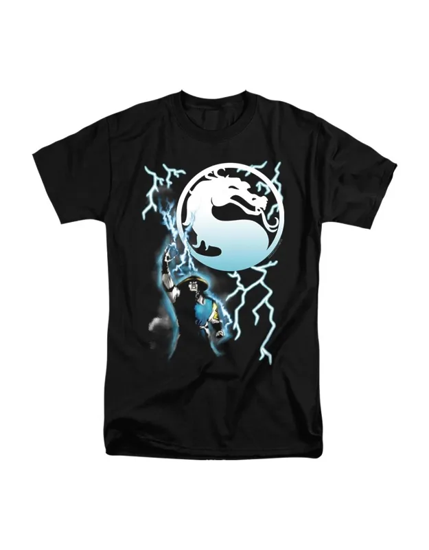 Mortal Kombat Klassic Raiden Short Sleeve Tee - 100% Cotton, Officially Licensed