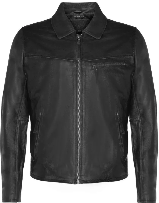 Classic Cow Hide Leather Biker Jacket - Timeless And Durable