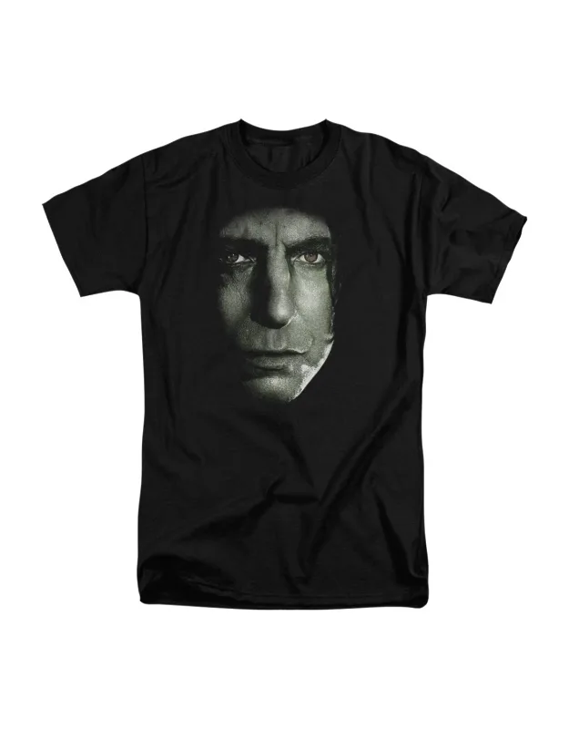 Harry Potter Snape Head Short Sleeve Adult Tall Tee - 100% Cotton, Officially Licensed