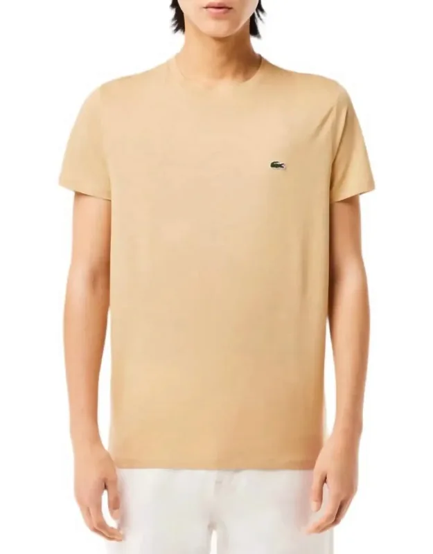 Crew Neck Pima Cotton Jersey T-shirt