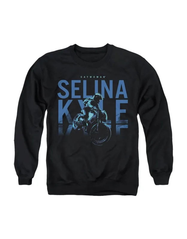 Batman Selina Kyle Motorcycle Crewneck Sweatshirt