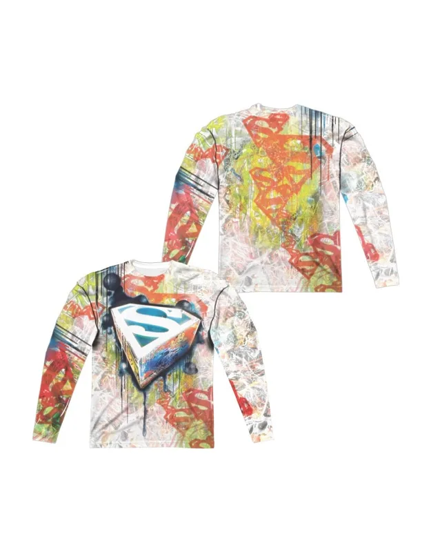 Superman Urban Shields Long Sleeve Tee