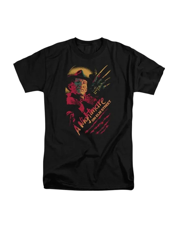 Nightmare On Elm Street Freddy Claws Short Sleeve Tee - 100% Cotton, Officially Licensed