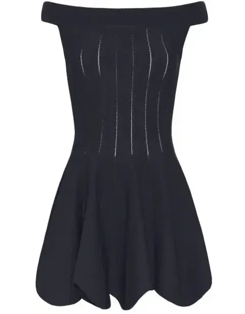 Pointelle Off Shoulder Dress