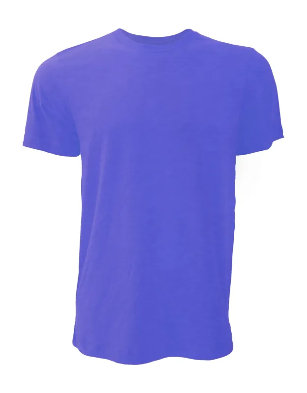 Canvas Jersey Crew Neck Short Sleeve T-shirt - Ribbed Neckline, Slim Fit