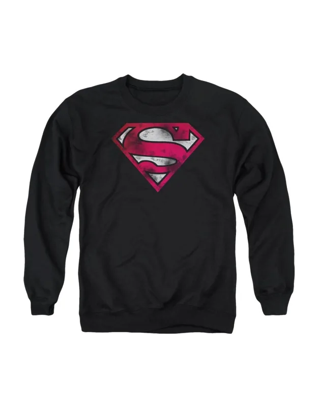 Superman War-torn Shield Crewneck Sweatshirt