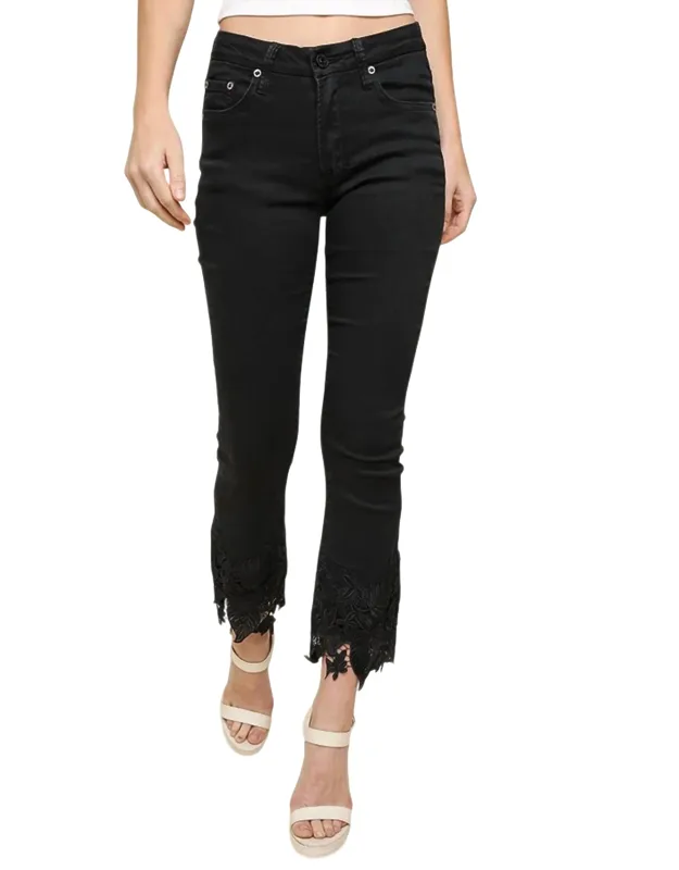 High Waist Stretch Slim Straight Jeans
