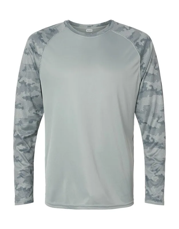 Cayman Performance Camo Colorblocked Long Sleeve T-shirt