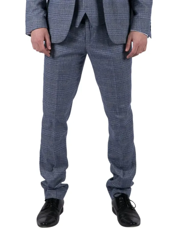 Tweed Check Gatsby Trousers