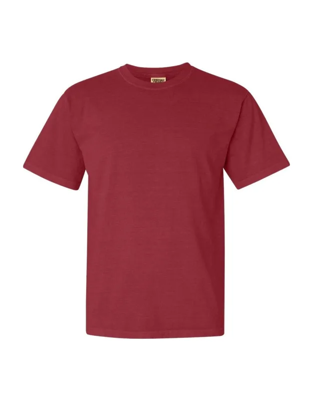 Comfort Colors Garment-dyed Heavyweight T-shirt, Relaxed Fit, Twill Taped Neck And Shoulders