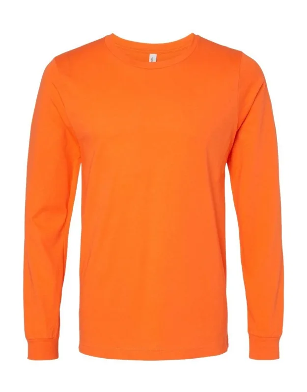 Jersey Long Sleeve Tee, 100% Airlume Combed And Ringspun Cotton, Retail Fit