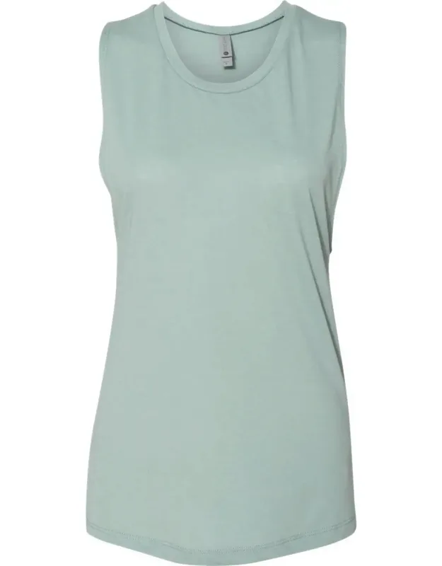 Next Level Festival Muscle Tank With Relaxed Fit And Taildrop Hem