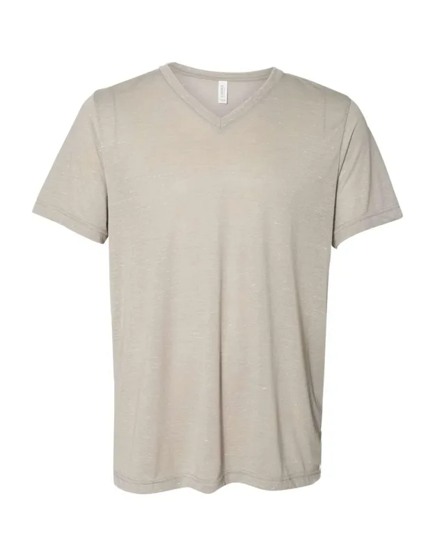 Textured Jersey V-neck Tee - Marble Colors, Retail Fit