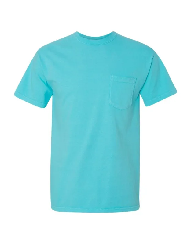 Heavyweight Pocket T-shirt - Garment-dyed Soft Fabric, Relaxed Fit
