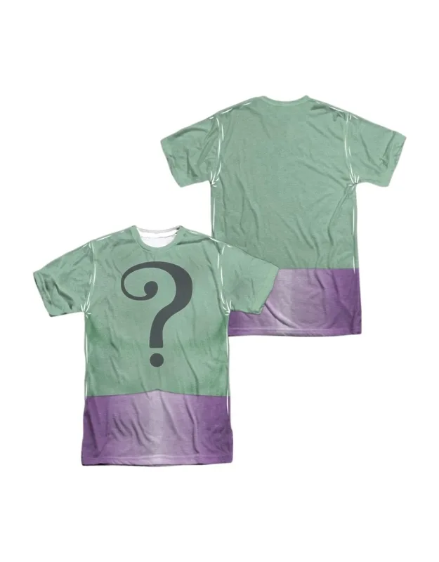 Batman Classic Tv Riddler Uniform Short Sleeve Poly Crew Tee / T-shirt
