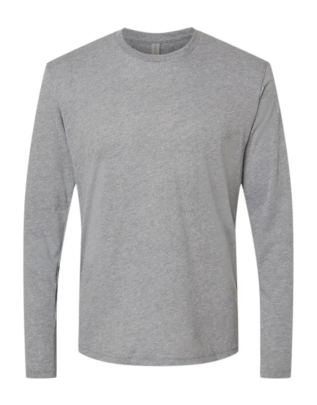 Next Level Triblend Long Sleeve T-shirt, 4.3 Oz., 50/25/25 Polyester/combed Ringspun Cotton/rayon