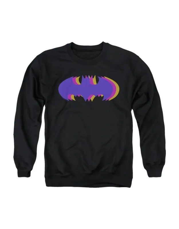 Batman Tri Colored Symbol Crewneck Sweatshirt