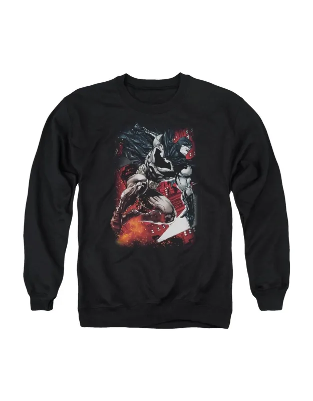 Batman Sparks Leap Crewneck Sweatshirt