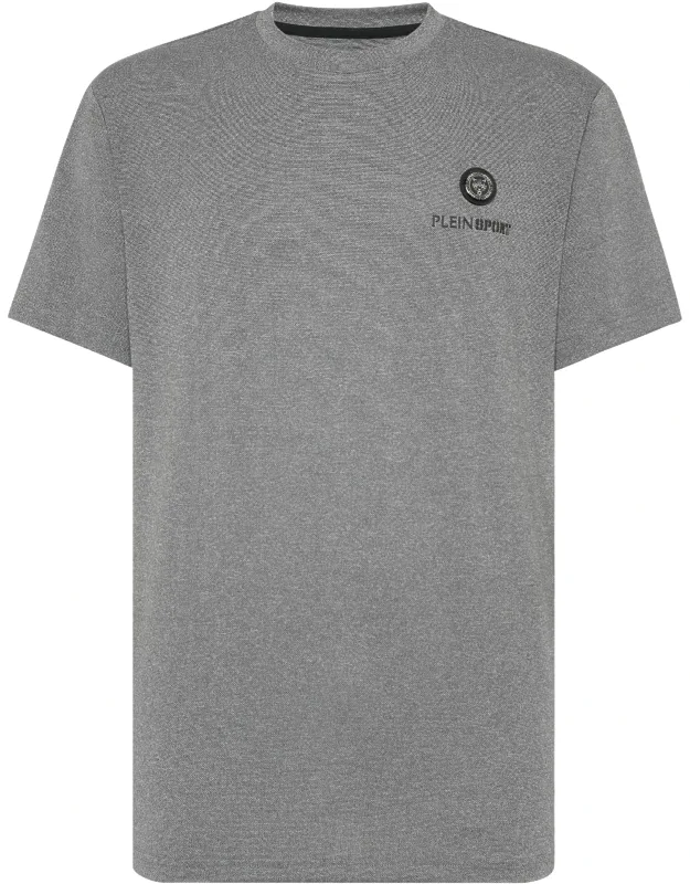 T-shirt Round Neck Ss With Framis Pattern Print And Rubberized Logo Patch