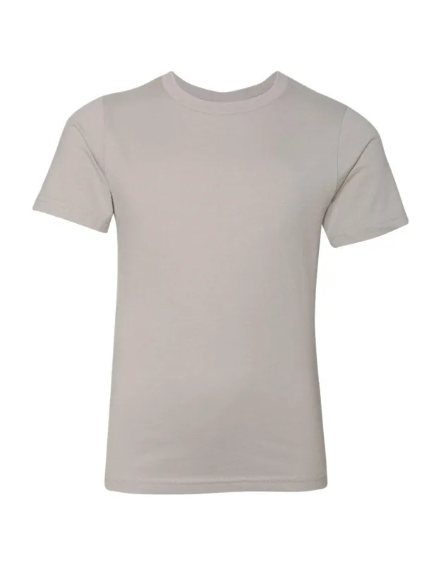 Next Level Youth Cotton T-shirt 100% Combed Cotton Jersey, Fabric Laundered