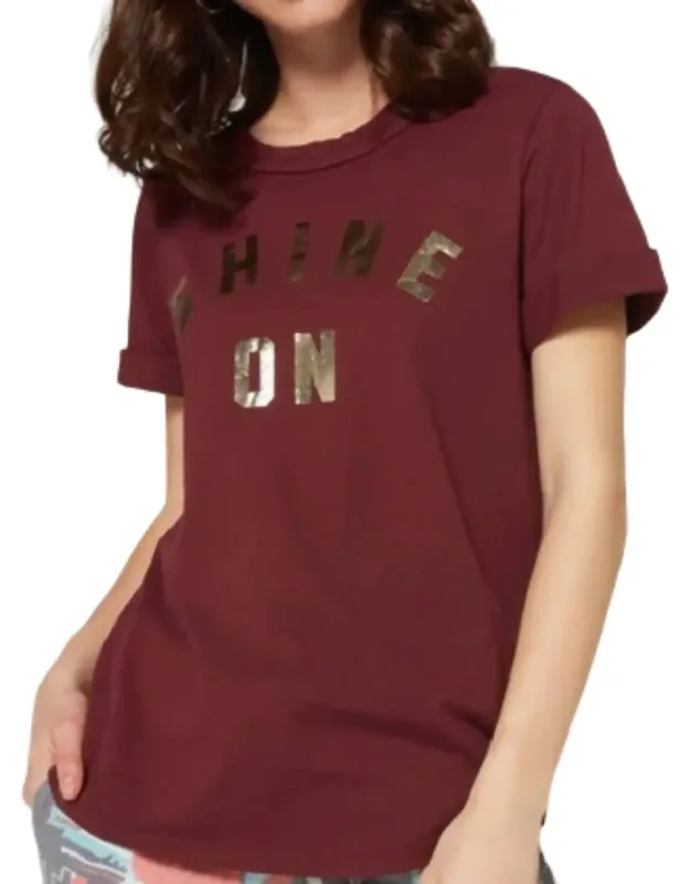 Shine On Crew Tee
