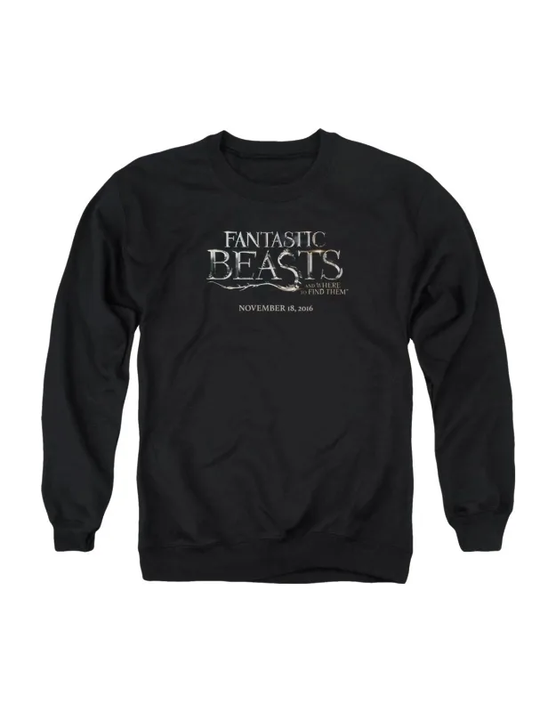 Fantastic Beasts Logo Crewneck Sweatshirt - 50% Cotton, 50% Polyester